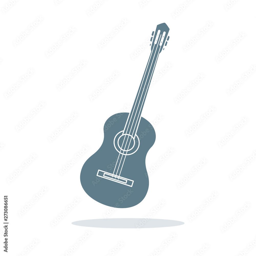 Obraz premium Acoustic guitar. String musical instruments.