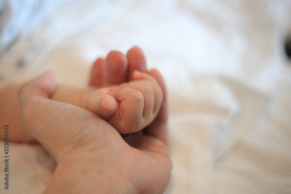 parent holding baby hands. small infant hands covered in father hand. love, care, support and comfort concepts. peaceful and loving family memory image. parent holding baby hands. small infant hands covered in father hand. love, care, support and comfort concepts. peaceful and loving family memory image.