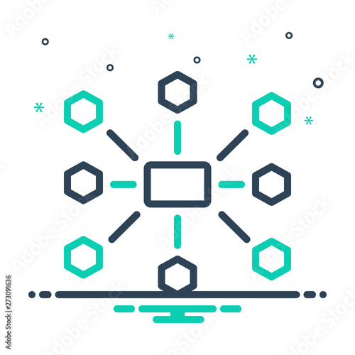 mix icon for  outsource management 