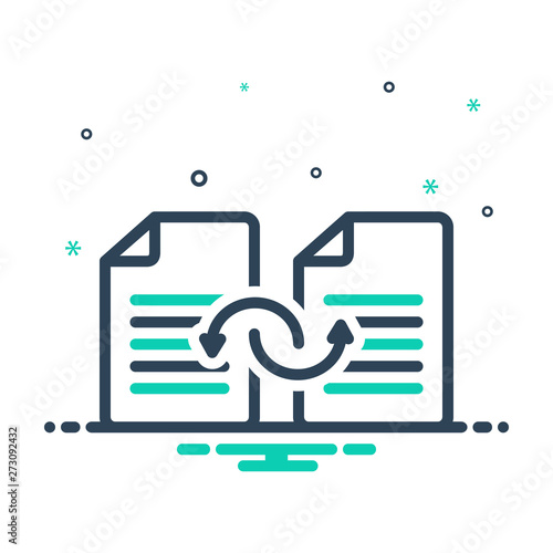  mix icon for  sharing document