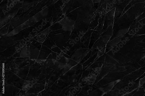 Black marble texture abstract background pattern high resolution. © prapann