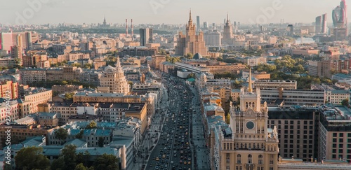 aerial view of paris from eiffel tower