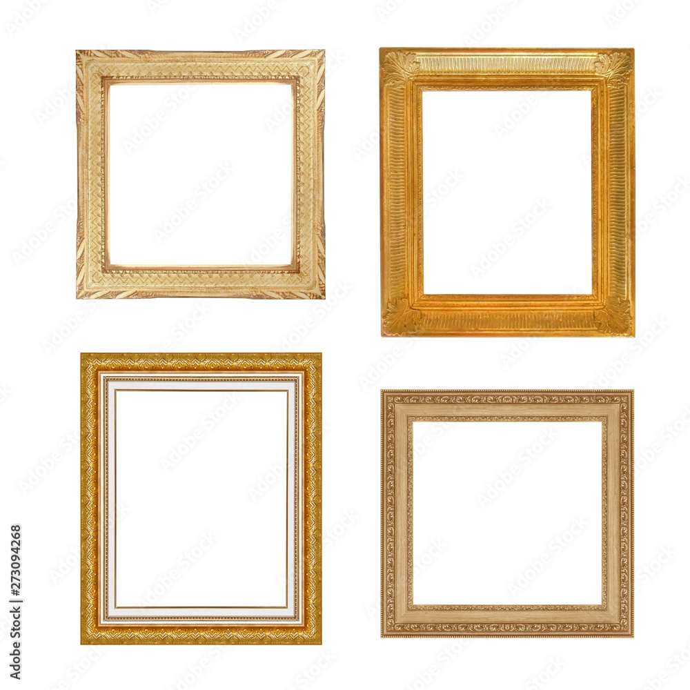collection of antique frame isolated on white background collection of antique frame isolated on white background