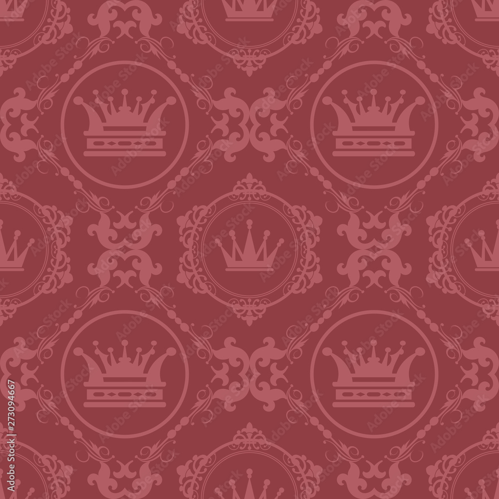 Background wallpaper seamless pattern, in retro style. Vector illustration