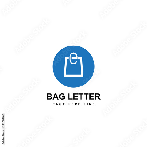 bag letter logo template