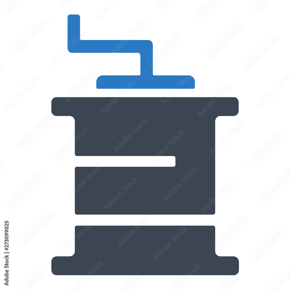 Coffee grinder machine icon Coffee grinder machine icon