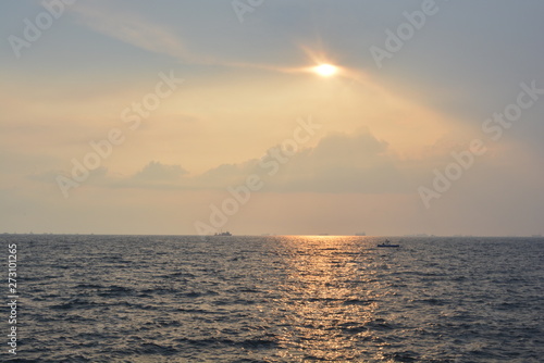Sunset Over The Sea Photograph