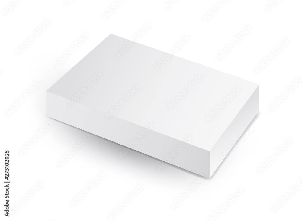 White package box vector, package design, 3d box, product design, realistic packaging for cosmetic or medical, paper boxes. White package box vector, package design, 3d box, product design, realistic packaging for cosmetic or medical, paper boxes.