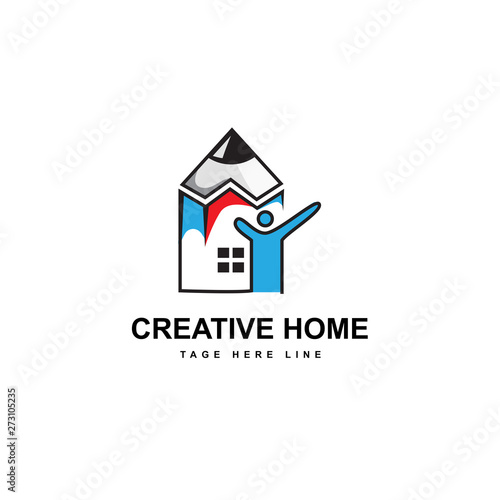 creative home logo template
