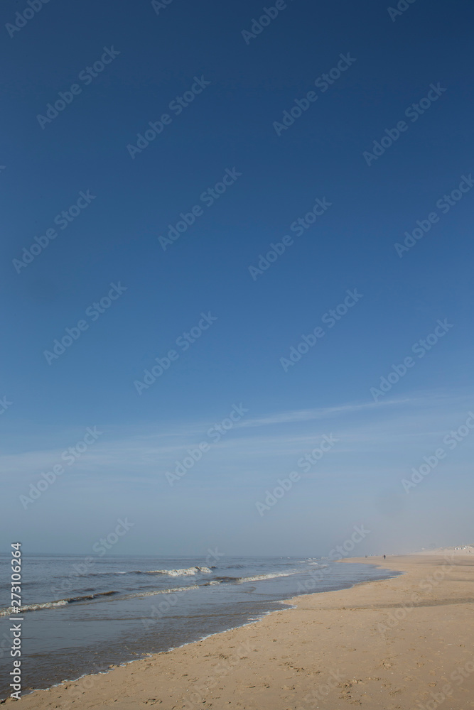 Hoek van Holland. Dutch coast Nort Sea. Beach