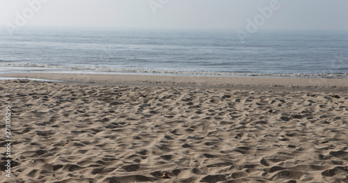 Hoek van Holland. Dutch coast Nort Sea. Beach. Sand