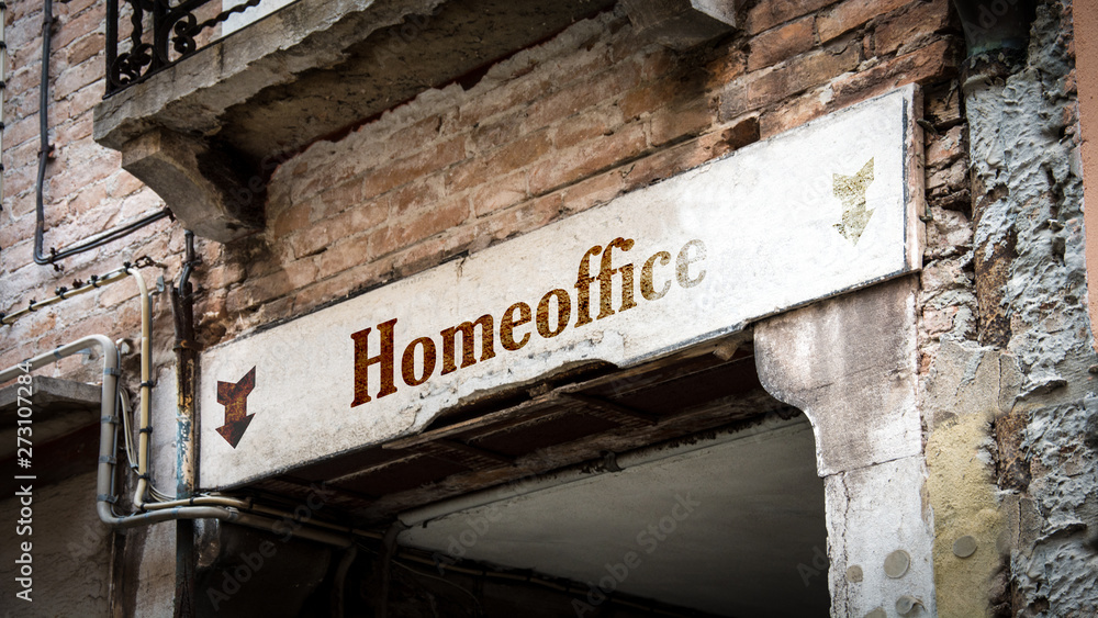 Fototapeta premium Schild 383 - Homeoffice