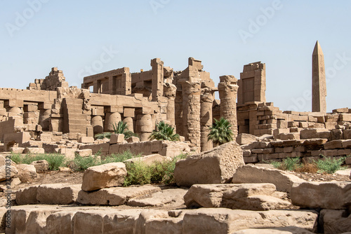 Anscient Temple of Karnak in Luxor - Archology Ruine Thebes Egypt beside the nile river © CL-Medien