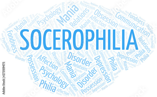 Socerophilia word cloud. Type of Philia.