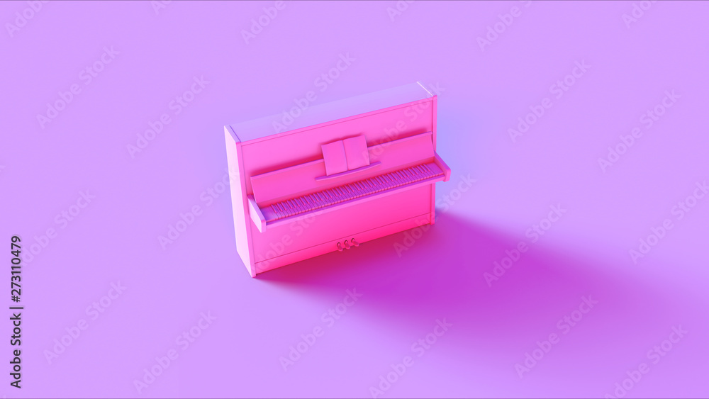 Pink Classic Upright Piano 3d illustration 3d render Pink Classic Upright Piano 3d illustration 3d render