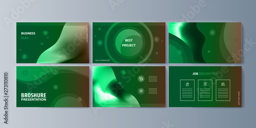 Set of brochures infographics for marketing the promotion goods and services on market