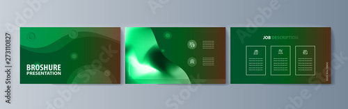 Set of brochures infographics for marketing the promotion goods and services on market