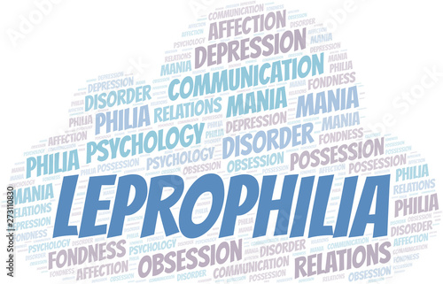 Leprophilia word cloud. Type of Philia.