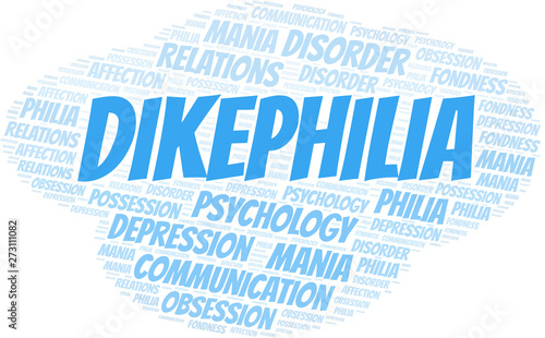 Dikephilia word cloud. Type of Philia.