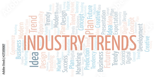 Industry Trends word cloud. Wordcloud made with text only.
