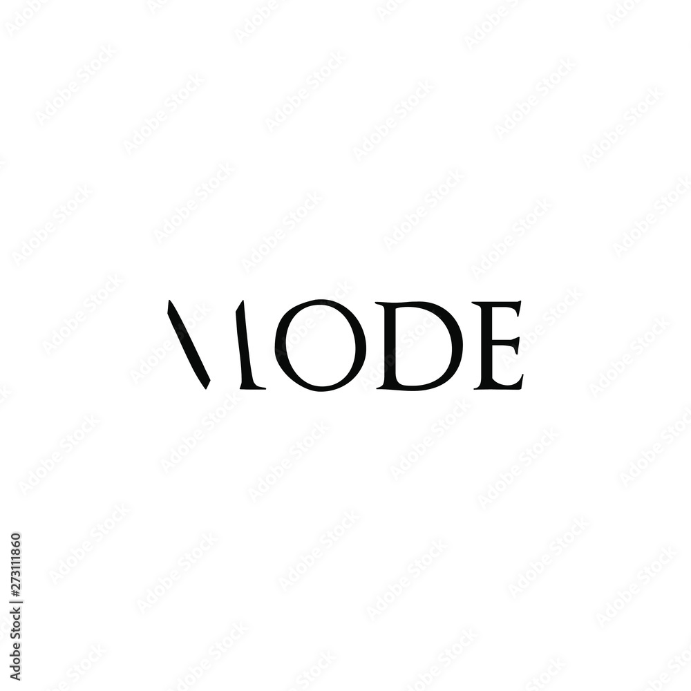 Mode Negative Space Logo Design Mode Negative Space Logo Design