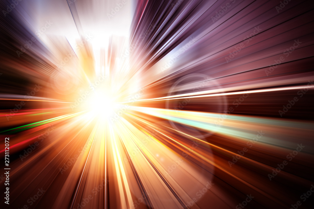 Obraz premium Motion Light speed and fast effect background
