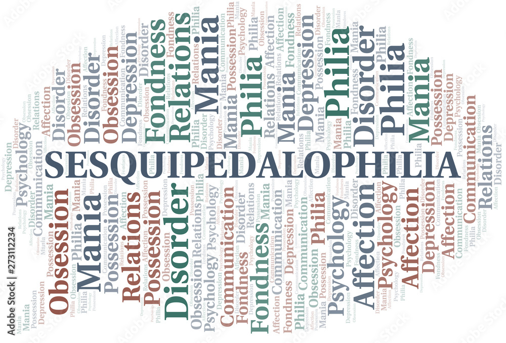 Sesquipedalophilia word cloud. Type of Philia.