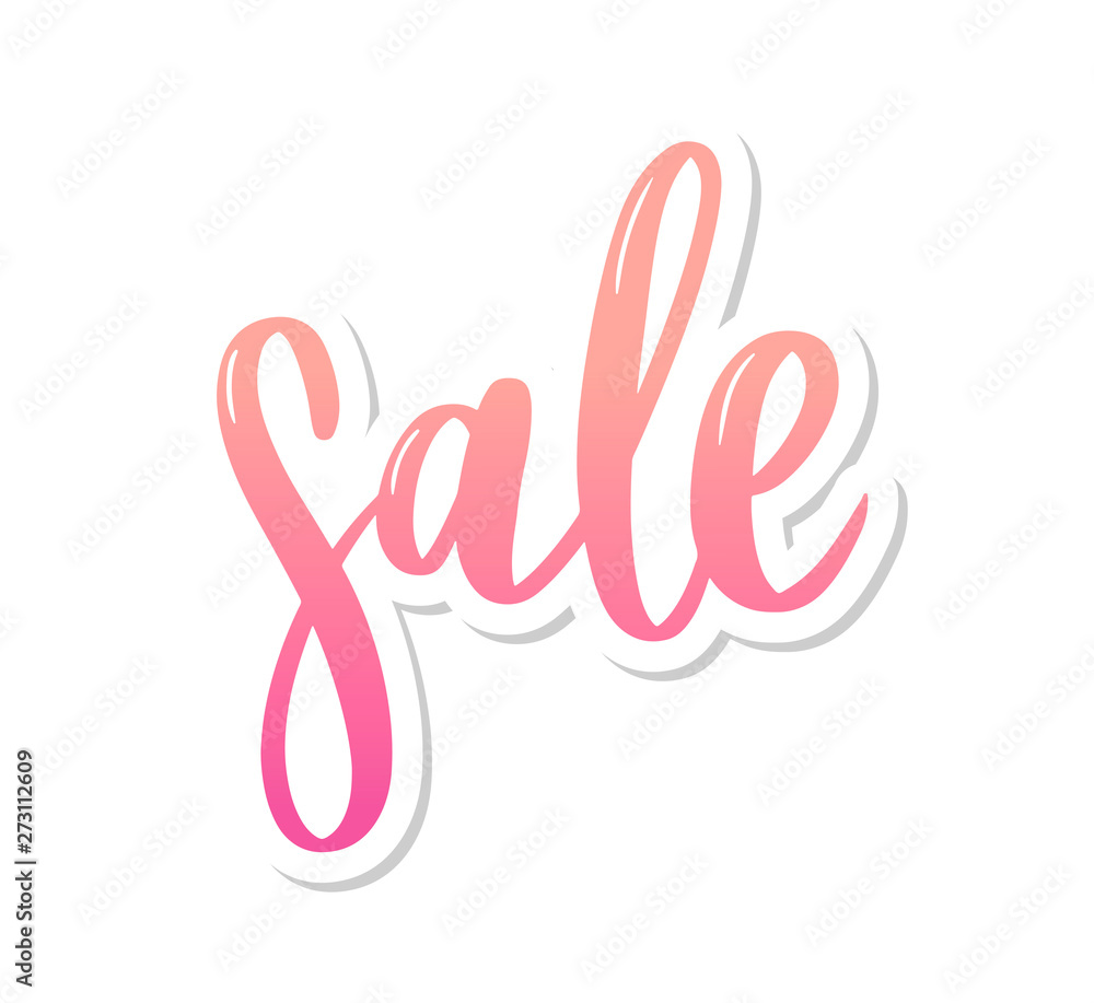 Fototapeta premium Black letters: SALE, Hand sketched Sale lettering typography. Hand drawn Sale lettering sign. Badge, icon, banner, tag, illustration