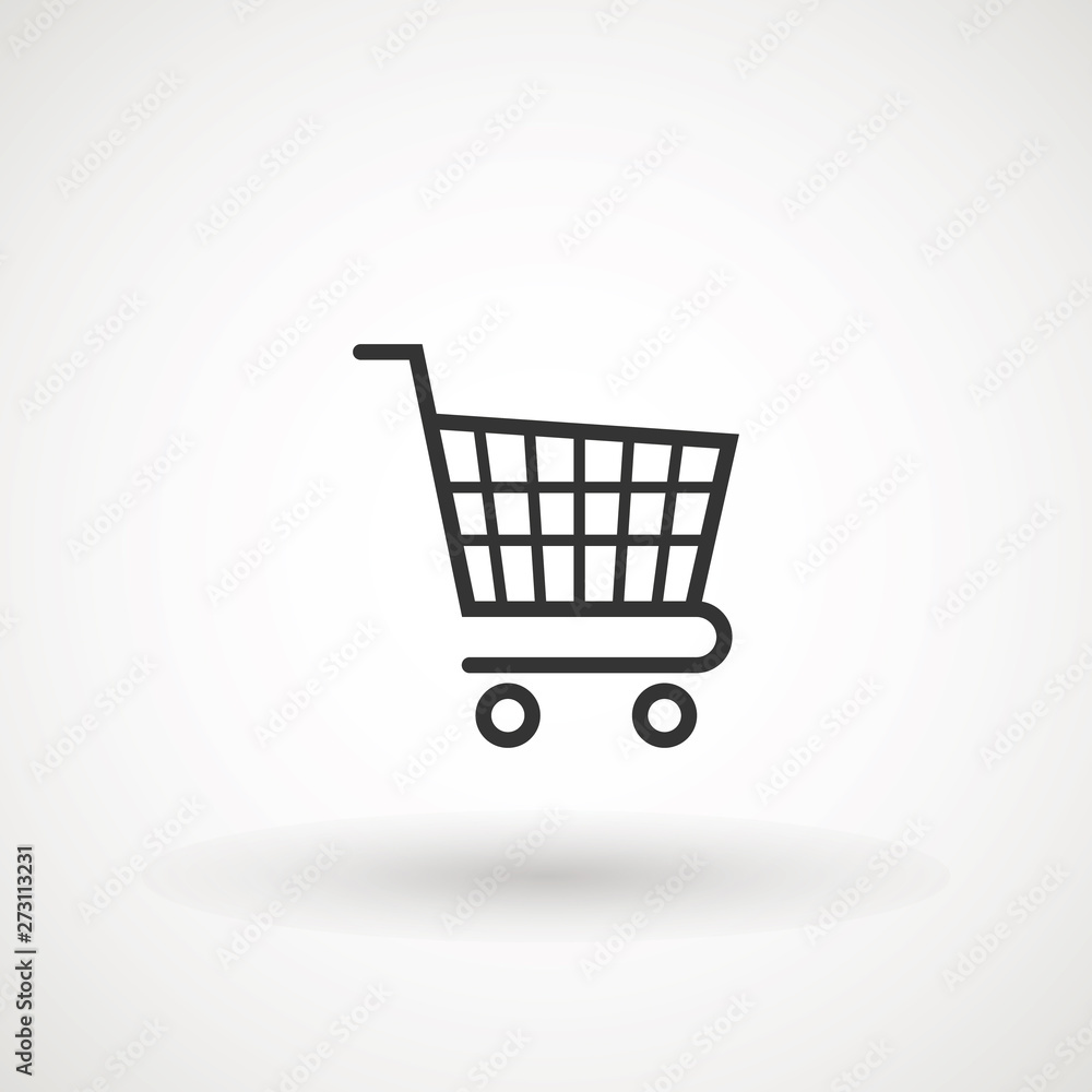 Shopping Cart Icon, flat design best vector icon. Shopping Cart Icon, flat design best vector icon.