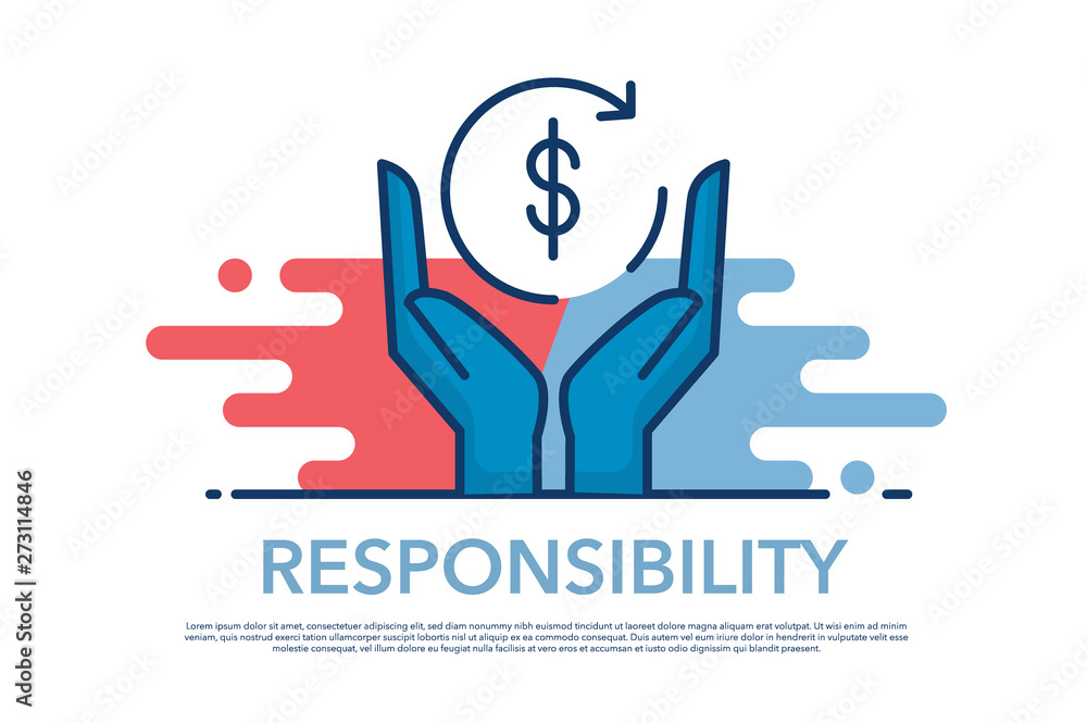 Obraz premium RESPONSIBILITY ICON CONCEPT
