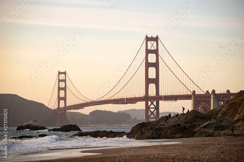 Golden Gate Bridge from Baker Beach, San Francisco, California © tapanuth