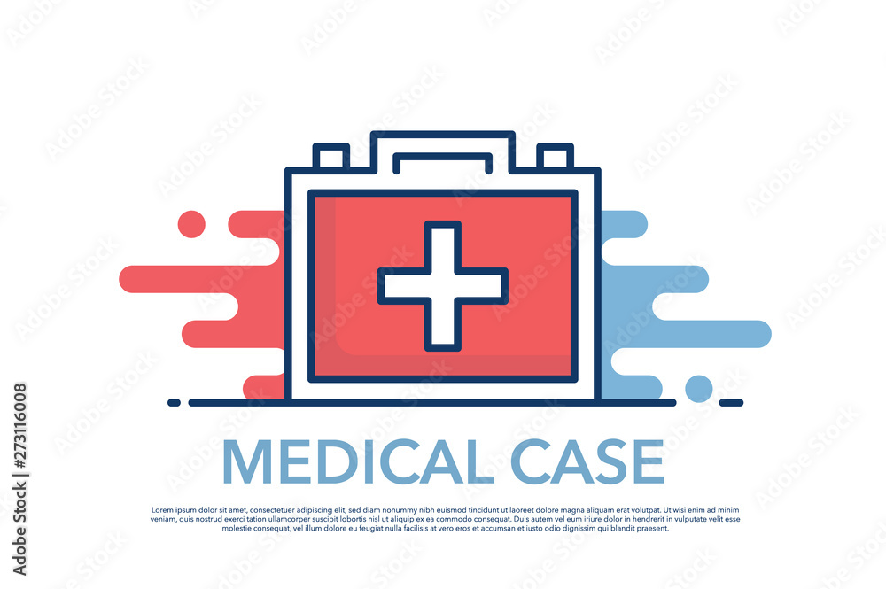 Obraz premium MEDICAL CASE ICON CONCEPT