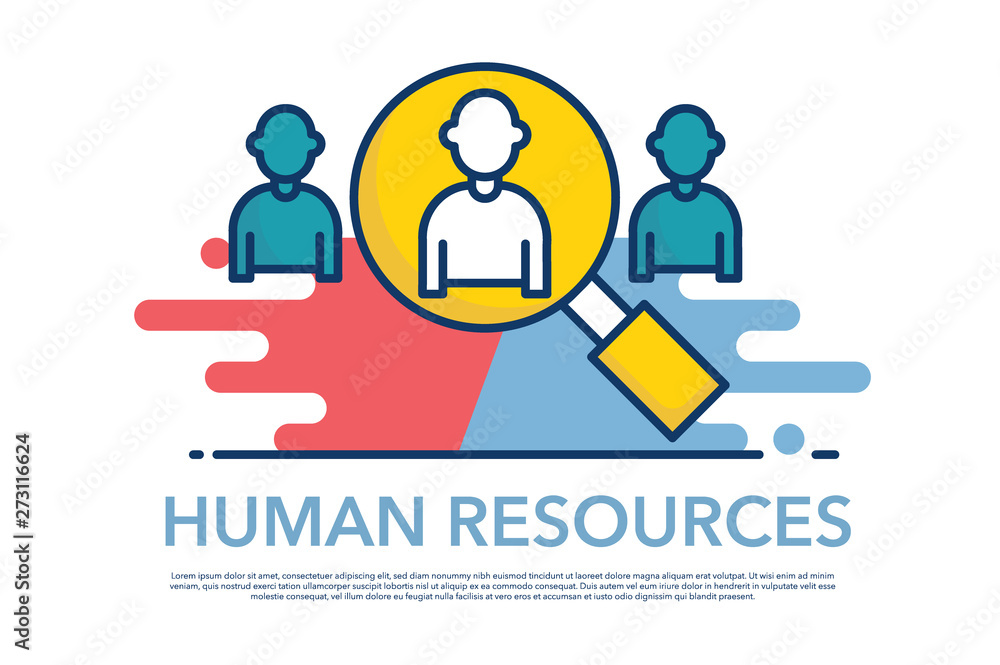 HUMAN RESOURCES ICON CONCEPT