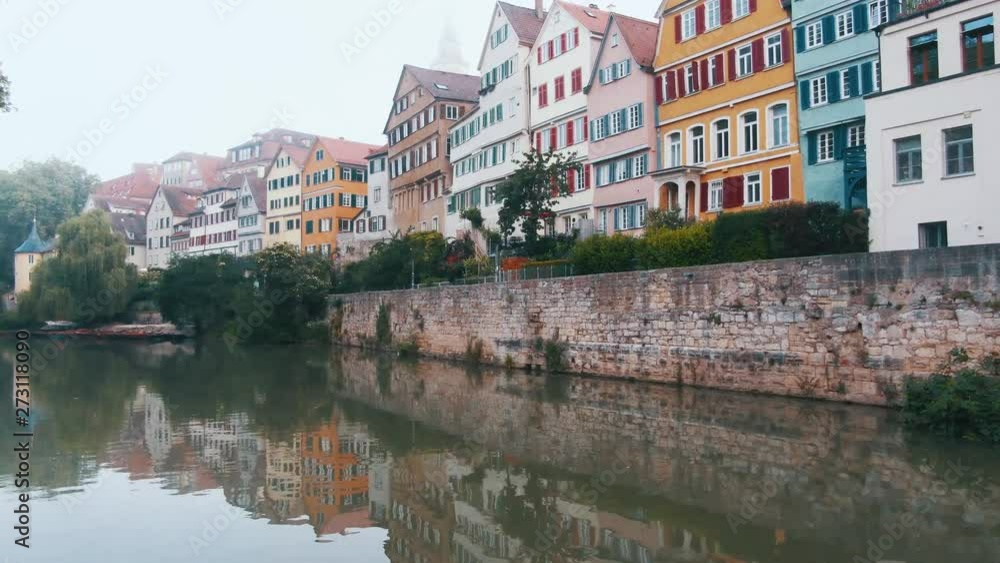 Famous Colorful Traditional Houses in Tuebingen, Germany Famous Colorful Traditional Houses in Tuebingen, Germany