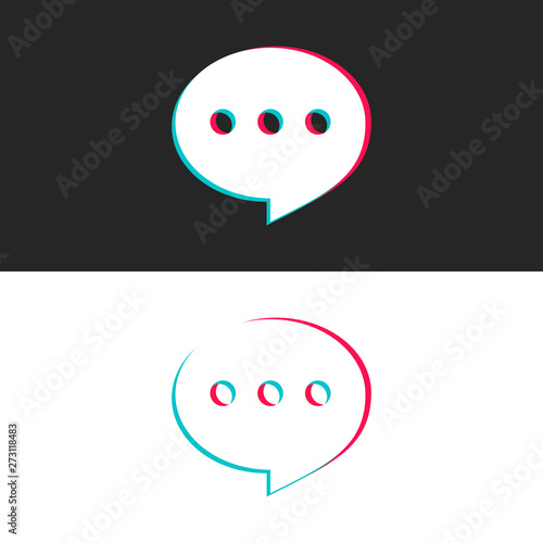 Speech bubble symbol isolated on background. Chat communication sign. Message icon logo ai object. EPS Drawing collection of user interface buttons for website. Graphic vector illustration. EPS 10.