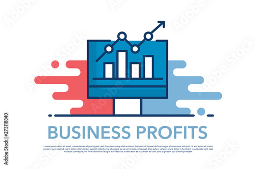 BUSINESS PROFITS ICON CONCEPT
