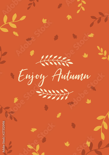 Enjoy Autumn A4 Size Flyer Banner Concept