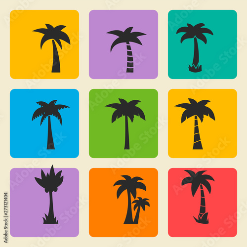 Vector palm tree icon