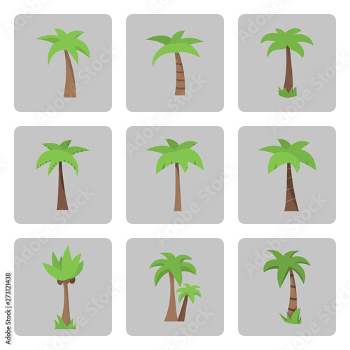 Vector palm tree icon