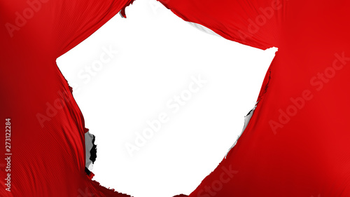Quadro su tela Cracked Nazi flag, white background, 3d rendering