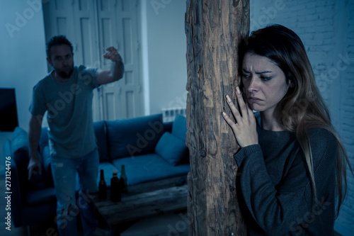 Fotografie Woman victim of domestic violence and abuse