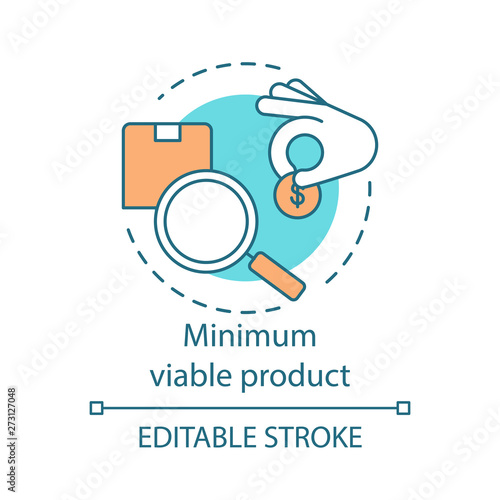 Minimum viable product concept icon