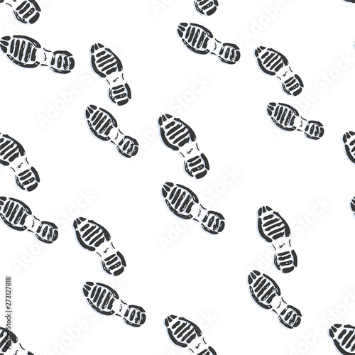 Run motivation background. Seamless sport pattern. Vector illustration