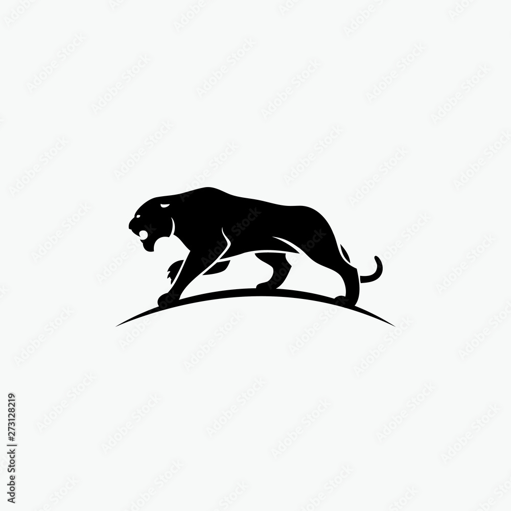 Tiger label - vector illustration - Vector