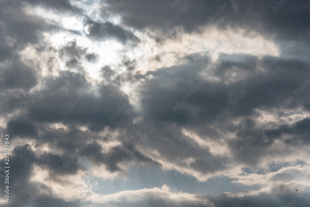 Dark Cloudscape with Rays of Light Dark Cloudscape with Rays of Light