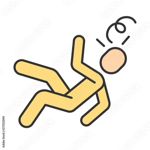 Fainting color icon