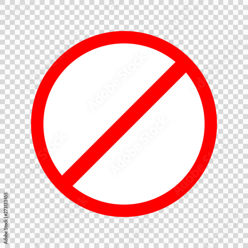 Prohibiting sign vector Icon . Vector illustration Free Download Prohibiting sign vector Icon . Vector illustration - GFXLoad