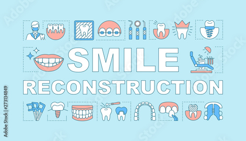Smile reconstruction word concepts banner
