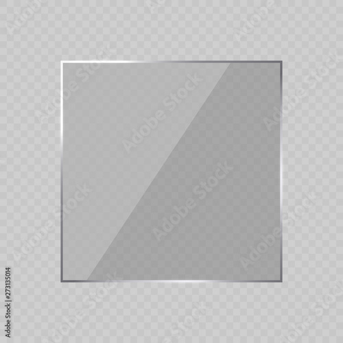 Glare glass frame . Vector illustration