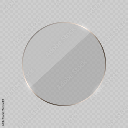 Glare glass frame . Vector illustration